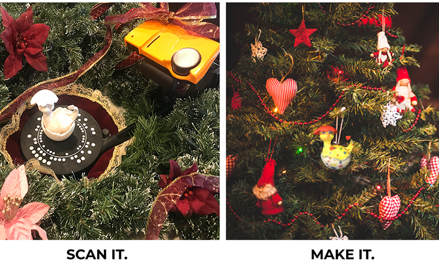 3D scanning of ornament with SOL 3D scanner - and 3D printing