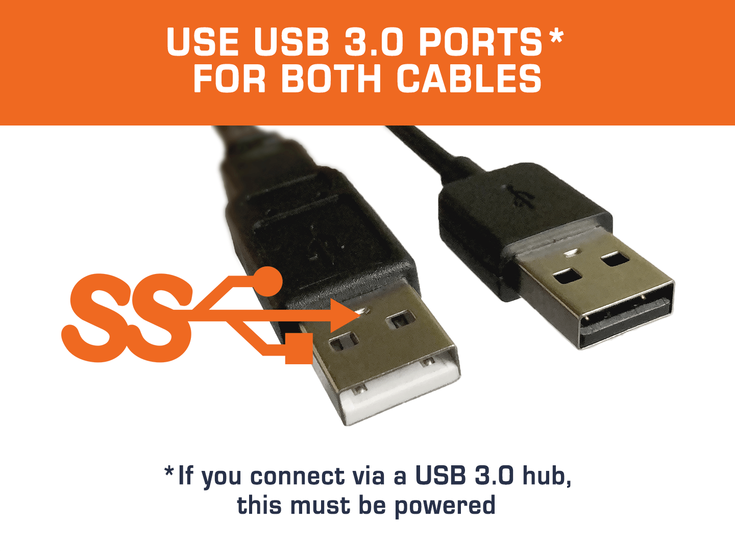 SOL 3D scanner use USB 3.0 ports when connecting to SOL 3D scanner