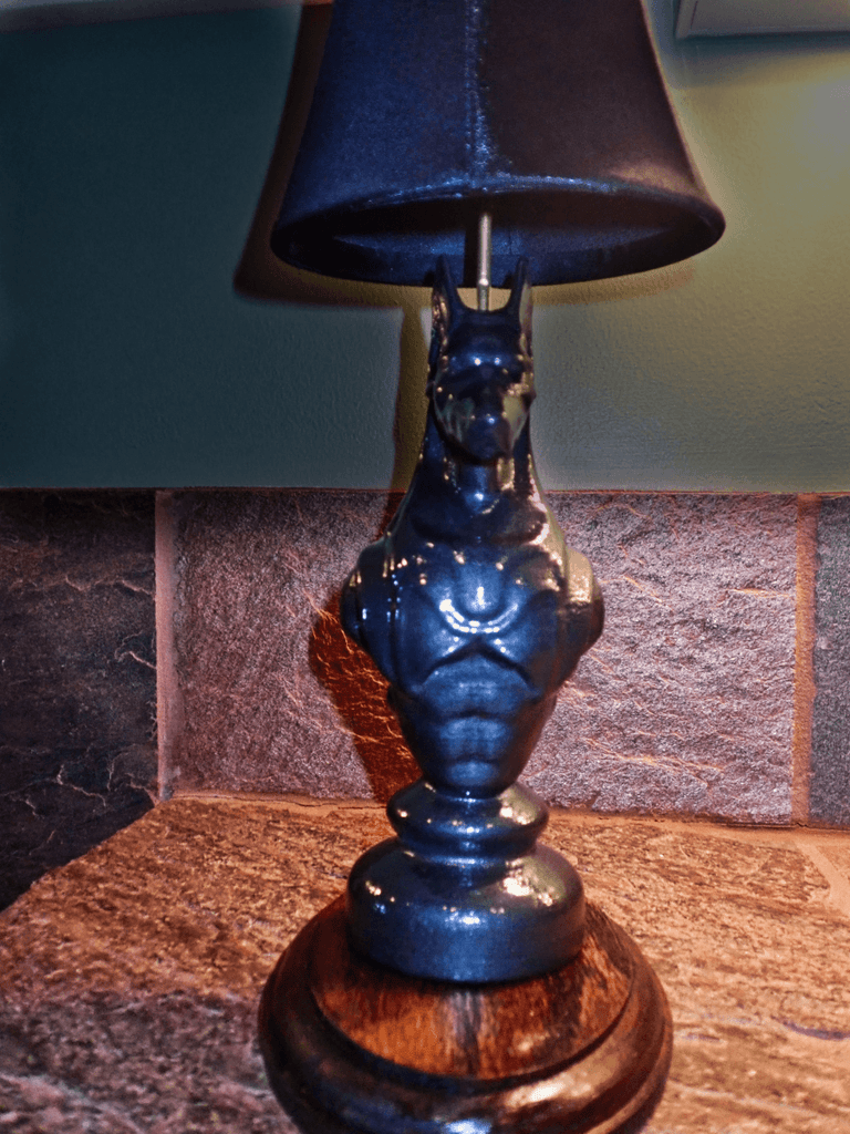 Lamp made by scanning, resizing and 3D printing - using SOL 3D scanner to scan